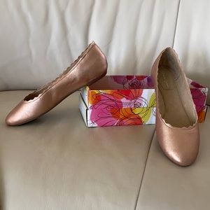 Amelia Grace Rose Gold Flats- 10M